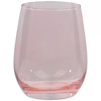 POHÁR ÜVEG RÓZSASZÍN 3DB 6.8X5X10.6CM 350ML 350GR ALPINA