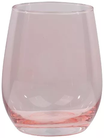 POHÁR ÜVEG RÓZSASZÍN 3DB 6.8X5X10.6CM 350ML 350GR ALPINA