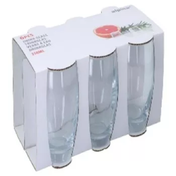 POHÁR ÜVEG 6 DB 350ML D7,7X10CM ALPINA