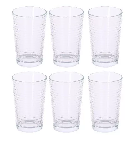 POHÁR 220ML 6DB D6,8/D5,2X10,8CM 110GR ÜVEG ALPINA