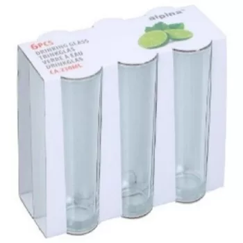 POHÁR 230ML 6DB D6/D5X13,2CM 220GR ÜVEG ALPINA