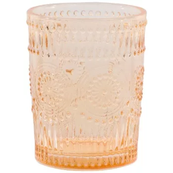 POHÁR ÜVEG NARANCSSÁRGA 240ML 4DB 8X6.7X10CM 248GR ALPINA