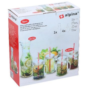 KANCSÓ 1L + 4DB FEDELES BÖGRE 420ML 26x11x27cm ALPINA