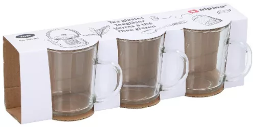 TEÁSCSÉSZE ÜVEG 200ML 4DB ALPINA