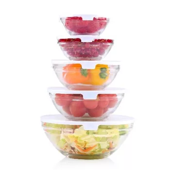   ÜVEGTÁL SZETT 10DB TETŐVEL 130/220/330/450/900ML 1.035KG ALPINA