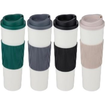   UTAZÓ BÖGRE TETŐVEL D9X17,5CM 4 FÉLE, DISPLAY 12 DB, 124GR 450ML, MŰANYAG ALPINA