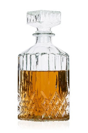 DECANTÁLÓ WHISKEY 1L 23X8,5X8,5CM ÜVEG ALPINA