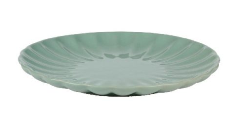 TÁNYÉR DESSZERT STONEWARE BARÁZDÁLT 2,4X21X21CM