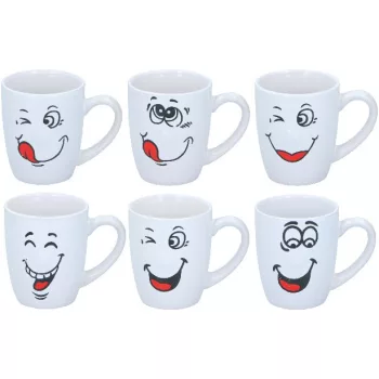 BÖGRE "SMILE" 300ML 6FÉLE KERÁMIA