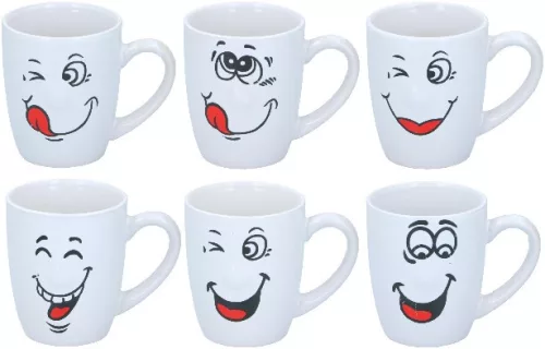 BÖGRE "SMILE" 300ML 6FÉLE KERÁMIA