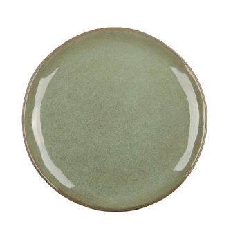 REGGELIZŐ TÁL  STONEWARE ZÖLD 20X2CM