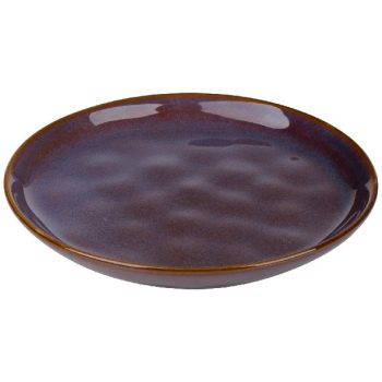 TÁNYÉR DESSZERT STONEWARE ZÖLD 16X2CM KERÁMIA