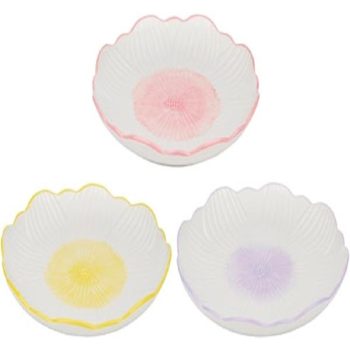 TÁNYÉR VIRÁGMINTÁS 2FÉLE KÉZZEL FESTETT 26,5X3CM