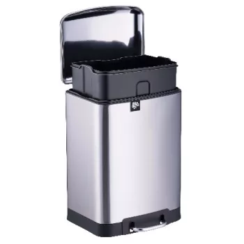   PEDÁLOS SZEMETES 12 L SOFT CLOSE 27,2×25,5×40,2 CM, 12 L, 2 DB, 1829 G, FÉM/VAS,