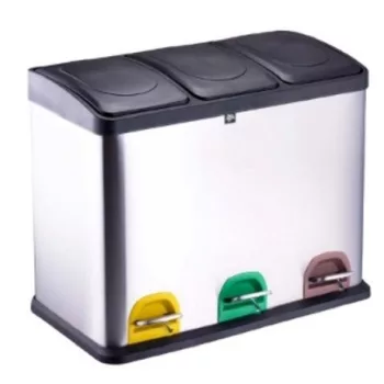   PEDÁLOS SZEMETES 3×15 L 4 DB 59×30×47,5 CM, 3×15 L 6154 G DIRT DEVIL