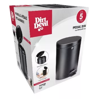   PEDÁLOS SZEMETES 5 L PORSZÓRT BEVONATO20,5×28 CM, 5 L 810 G 0,28 MM DIRT DEVIL