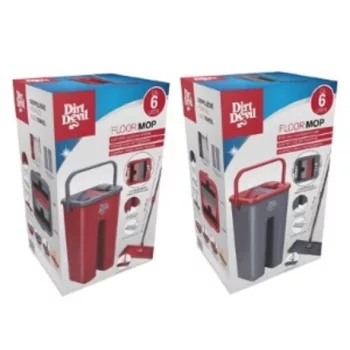   FELMOSÓ MOP KINYOMÓ VÖDÖRREL 2 FÉLE 12X32X117CM 852GR DIRT DEVIL