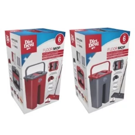 FELMOSÓ MOP KINYOMÓ VÖDÖRREL 2 FÉLE 12X32X117CM 852GR DIRT DEVIL