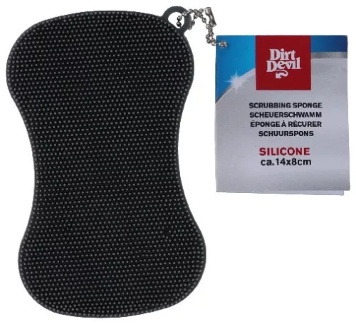 TISZTÍTÓ KEFE SZILIKON 14X8X1CM 2 SZÍNBEN DIRT DEVIL