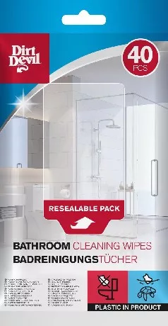 TISZTÍTÓ KENDŐ 40DB FÜRDŐSZOBAI 36GSM 208GR 18X20CM DIRT DEVIL