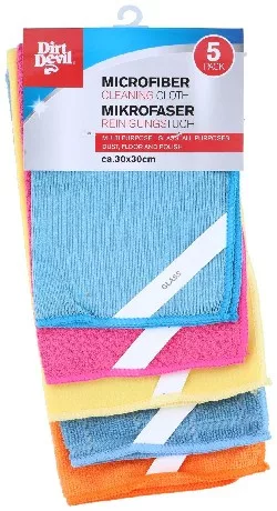 TÖRLŐKENDŐ MIKROSZÁLAS 5DB-OS 30X30CM 230/250/200/220/220GSM DIRT DEVIL