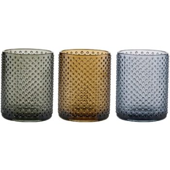 FOGMOSÓPOHÁR 3FÉLE ÜVEG 7,5X9,8CM ARTICASA