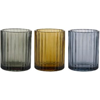 FOGMOSÓPOHÁR 3FÉLE ÜVEG 7,5X9,8CM ARTICASA