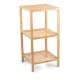FÜRDŐSZOBA POLC LAKKOZOTT BAMBUSZ 3 SZINTES 33X32X77CM