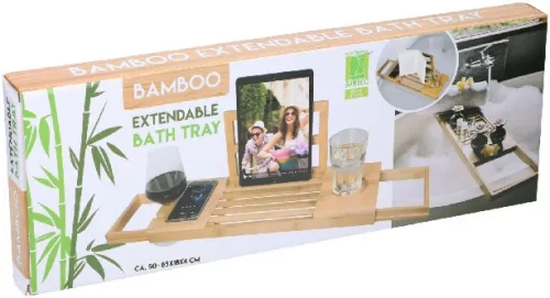 POLC KÁDRA BAMBUSZ 50-85X18X4CM