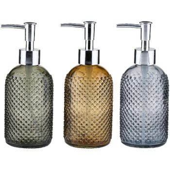   SZAPPANADAGOLÓ 3FÉLE, ÜVEG EZÜST PUMPA 7,5X19CM  ARTICASA