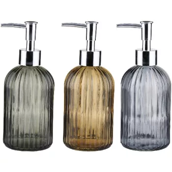   SZAPPANADAGOLÓ 3FÉLE, ÜVEG, EZÜST PUMPA 7,5X19CM ARTICASA