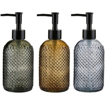   SZAPPANADAGOLÓ 3FÉLE, ÜVEG, EZÜST PUMPA, 7,5X19CM ARTICASA