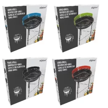 GRILL SÜTŐ 33X43CM 3LÁBÚ 4SZÍN ALPINA