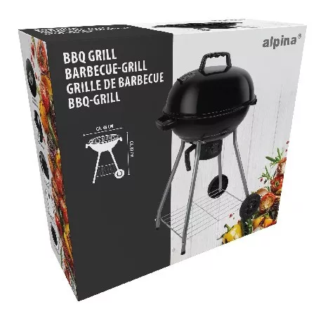 GRILL SÜTŐ KEREKES KEREK ALPINA