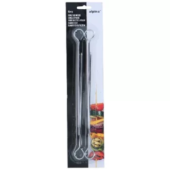 GRILLEZŐ SASLIKNYÁRS FÉM 4DB 24CM