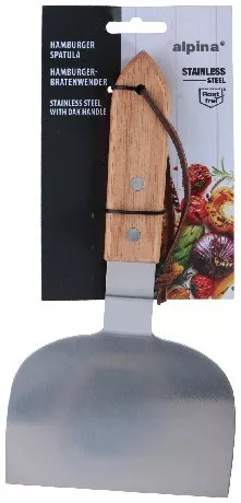 GRILLEZŐ SPATULA INOX FANYELŰ 22,5X11,8X13,5CM ALPINA