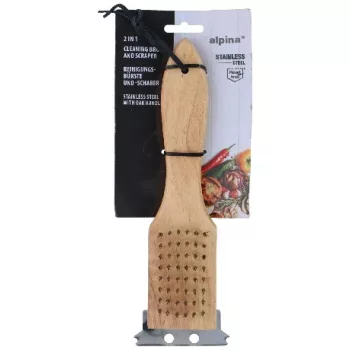 GRILLTISZTÍTÓ KEFE FANYELŰ 23X6,5X3CM ALPINA