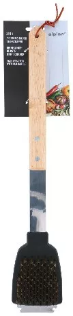 GRILLTISZTÍTÓ KEFE INOX FANYELŰ 41CM ALPINA