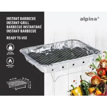 GRILLTÁLCA INSTANT 1,5Ó ÉGÉSI IDŐ ALPINA