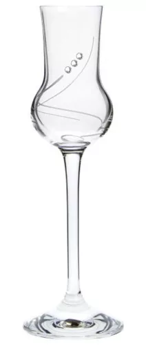 GRAPPÁSPOHÁR 6DB-OS KRISTÁLYBERAKÁSSAL DÍSZÍTETT 70ML