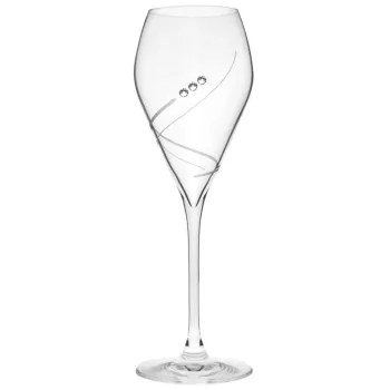   PROSECCO POHÁR 4DB-OS KRISTÁLYBERAKÁSSAL DÍSZÍTETT 230ML