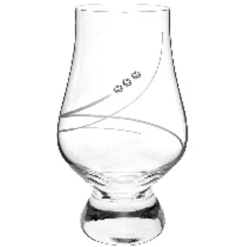 WHISKEY POHÁR 4DB-OS KRISTÁLYBERAKÁSSAL DÍSZÍTETT 160ML