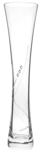 VÁZA KRISTÁLYBERAKÁSSAL DÍSZÍTETT 19,5CM