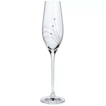 PEZSGŐSPOHÁR 6DB-OS KRISTÁLYBERAKÁSSAL DÍSZÍTETT 210ML