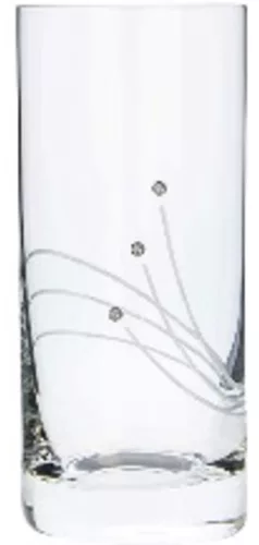 VIZESPOHÁR 6DB-OS KRISTÁLYBERAKÁSSAL DÍSZÍTETT 250ML