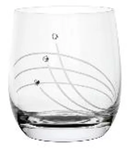 WHISKEY POHÁR "GLOBO" 6DB-OS KRISTÁLYBERAKÁSSAL DÍSZÍTETT 350ML