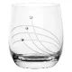 WHISKEY POHÁR "GLOBO" 6DB-OS KRISTÁLYBERAKÁSSAL DÍSZÍTETT 350ML