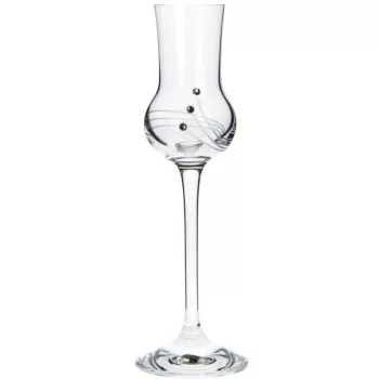 GRAPPÁSPOHÁR 6DB-OS KRISTÁLYBERAKÁSSAL DÍSZÍTETT 70ML