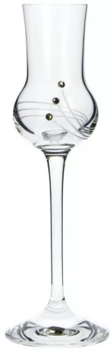 GRAPPÁSPOHÁR 6DB-OS KRISTÁLYBERAKÁSSAL DÍSZÍTETT 70ML