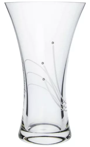 VÁZA KRISTÁLYBERAKÁSSAL DÍSZÍTETT 25CM